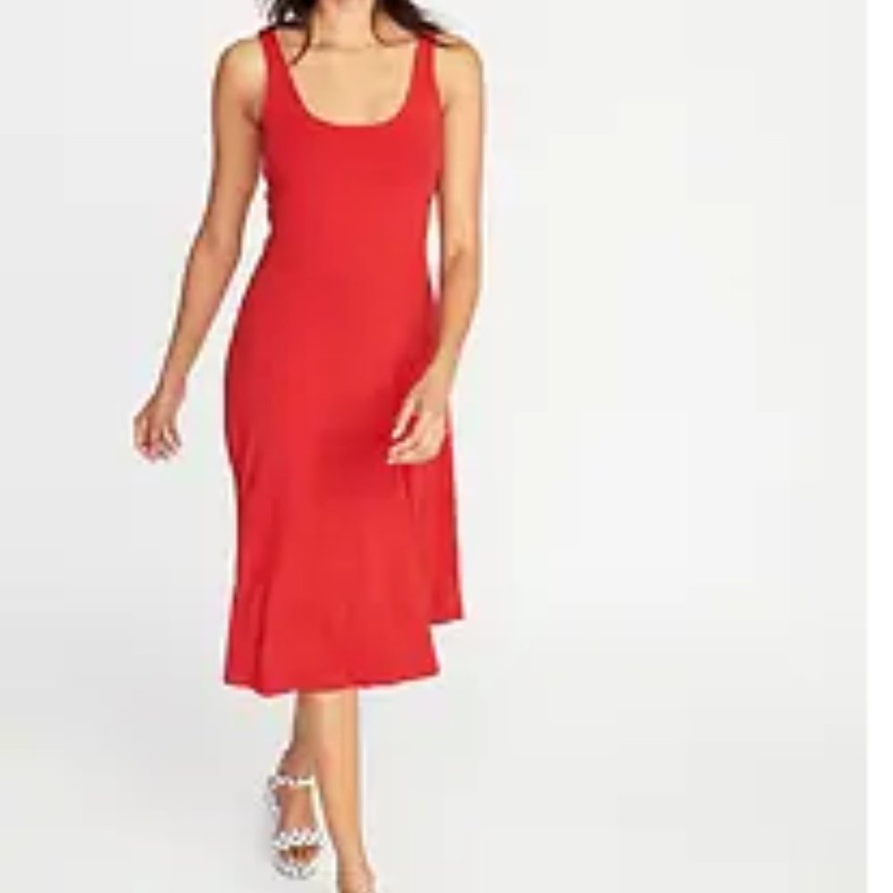 Old Navy square neck sleeveless jersey knit dress